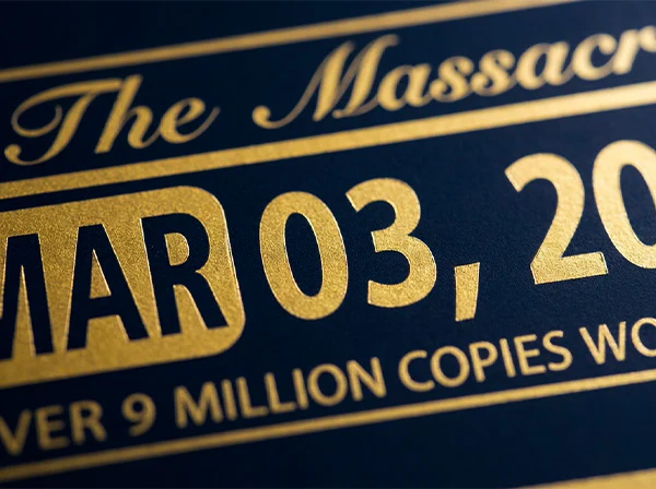 "The Massacre" PLAQUE #50- AUTOGRAPHED by 50! - Image 3
